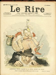 Illustration de Charles Léandre pour la couverture de Le Rire - Charles Leandre