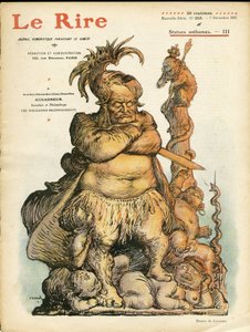 Illustration de Charles Léandre (1862-1934) pour la couverture de Le Rire, 07/12/07 - Augagneur Victor (1855-1931) - Statufication - Charles Leandre