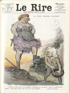 Illustration de Charles Leandre pour la couverture de Le Rire, 30/09/22