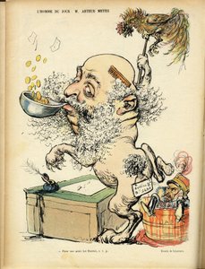 Illustration de Charles Léandre dans Le Rire, 09/04/04 - Antisémitisme, Argent - Meyer Arthur - Charles Leandre