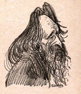 Jules Guesde (1845-1922) homme politique français - gravure dans « Notre Cher Souverain » par Paul Bosq - illustration de Charles Leandre (1862-1934) 1898 - Charles Leandre