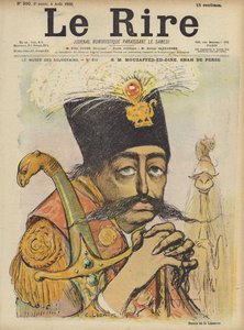 Mozaffer-ed-Din, Shah de Perse - Charles Leandre