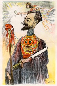 Paul Doumer (1857-1932) - Caricature de Charles Leandre (1862-1934) dans « Le Rire » de 1902 - Charles Leandre