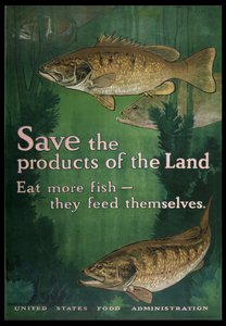 Sauvez les produits de la terre, mangez plus de poisson, 1914-18