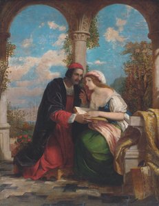 Abélard et Héloïse sur une terrasse