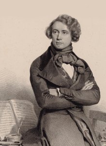 Portrait du violoncelliste et compositeur Adrien-François Servais 1807-1866, 1838 - Charles Louis Baugniet