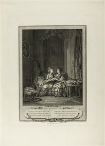 Confidences, from Monument du Costume Physique et Moral de la fin du Dix-huitième siècle