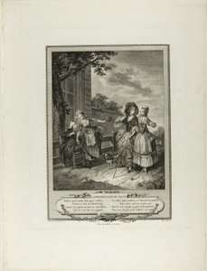 Morning Walk, from Monument du Costume Physique et Moral de la fin du Dix-huitième siècle - Charles Louis Lingée