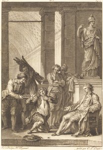 Le paysan - Charles Louis Lingée after Jean Honoré Fragonard