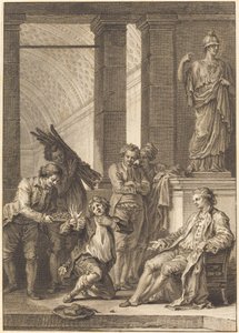 Le paysan - Charles Louis Lingée after Jean Honoré Fragonard