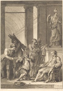 Le paysan - Charles Louis Lingée after Jean Honoré Fragonard