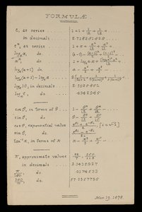 Formules, Oxford - Charles Lutwidge Dodgson