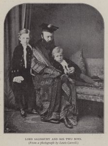 Lord Salisbury et ses deux fils - Charles Lutwidge Dodgson