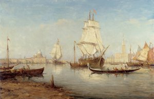 Galions et gondoles dans le bassin de San Marco (Saint-Marc à Venise) Peinture de Charles Malfroy (1862-1918) Mention obligatoire : Collection fondation regards de Provence, Marseille
