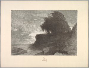 Suite de paysages : Paysage, Planche 4, Remarque, Serpent, 1892-1893 - Charles Marie Dulac