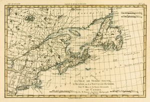 Canada oriental, Terre-Neuve, Nouvelle-Écosse et île Saint-Jean, de l