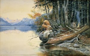Un campement au bord du lac