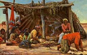 Une famille Navajo - Charles Marion Russell