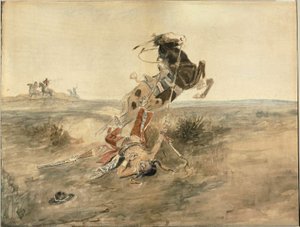 Guerrier indien tombé - Charles Marion Russell