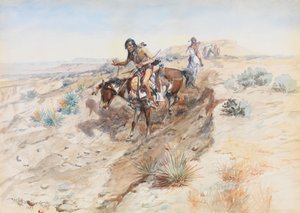 Braves indiens - Charles Marion Russell