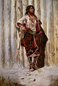 Jeune fille indienne au fort