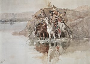 Groupe de guerre amérindien - Charles Marion Russell