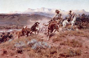 Rassemblement sur la Musselshell - Charles Marion Russell