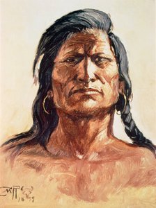 Membre de la tribu Shoshone