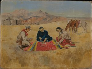 La partie de poker - Charles Marion Russell