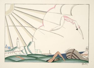 Bain de Mer, de Sports & Divertissements, pub. 1914 - Charles Martin