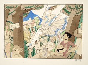 Balancoire, de Sports & Divertissements, pub. 1914 - Charles Martin