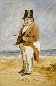 Portrait en pied de Joseph Mallord William Turner, 1849 - Charles Martin