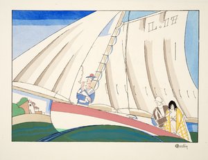 Yachting, de Sports & Divertissements, pub. 1914 - Charles Martin