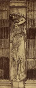 [ Détail des Nymphe de Jean Goujon] / [Nymphe, Fontaine des Innocents, Paris] - Charles Marville