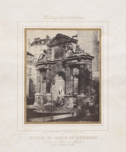 Fontaine du Jardin du Luxembourg (grotte de Marie de Médicis) - Charles Marville