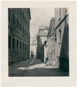 Rue Chartière (impasse Chartière) de la rue de Reims - Charles Marville
