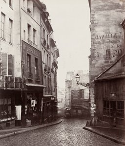 Rue de la Montagne-Sainte-Geneviève near the Intersection of Rue LaPlace (Rue de la Montagne-Sainte-Geneviève prés de carrefour de la rue LaPlace) - Charles Marville