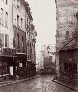 Rue de la Montagne-Sainte-Geneviève near the Intersection of Rue LaPlace (Rue de la Montagne-Sainte-Geneviève prés de carrefour de la rue LaPlace) - Charles Marville
