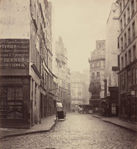 Rue des Lombards, depuis la rue des Lavandières Sainte-Opportune - Charles Marville