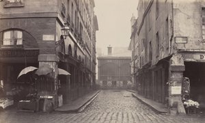 Rue du Contrat-Social, de la rue de la Tonnellerie, 1864-1865 - Charles Marville