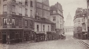 Rue du Haut-Pavé, Panthéon au loin, 1865-69 - Charles Marville