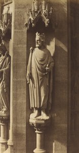 Statue de Clovis, Église de Sainte-Clotilde, Paris - Charles Marville