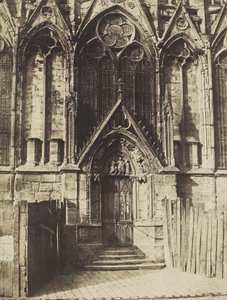 La Porte Rouge, portail nord de la cathédrale Notre-Dame, Paris - Charles Marville