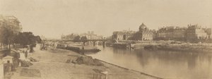 La Seine depuis le Pont du Carrousel en direction de Notre-Dame, 1853 - Charles Marville