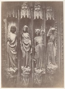 Les Vertus écrasant les Vices, Cathédrale de Strasbourg - Charles Marville