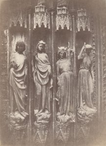 Les Vertus écrasant les Vices, Cathédrale de Strasbourg - Charles Marville