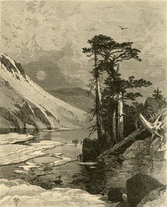 Lac gelé, au pied du pic de James, 1874 - Charles Maurand