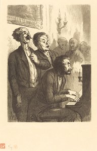 Les chanteurs de salon - Charles Maurand after Honoré Daumier