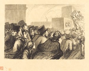 Les Voyageurs du dimanche - Charles Maurand after Honoré Daumier