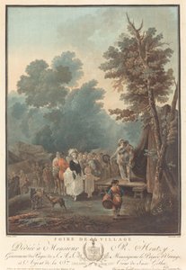Foire de village, 1788 - Charles Melchior Descourtis